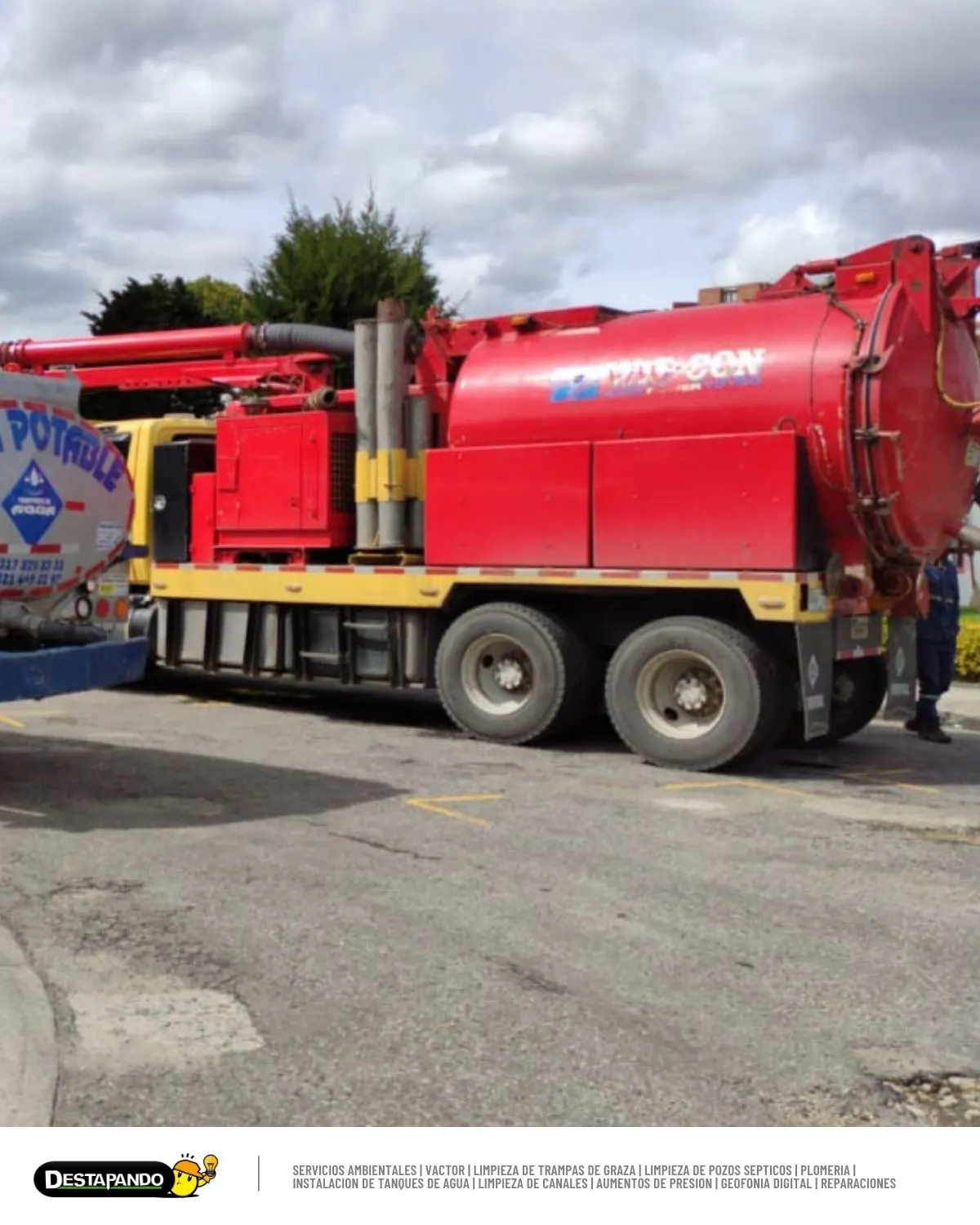 Camión de succión Vactor en Mosquera