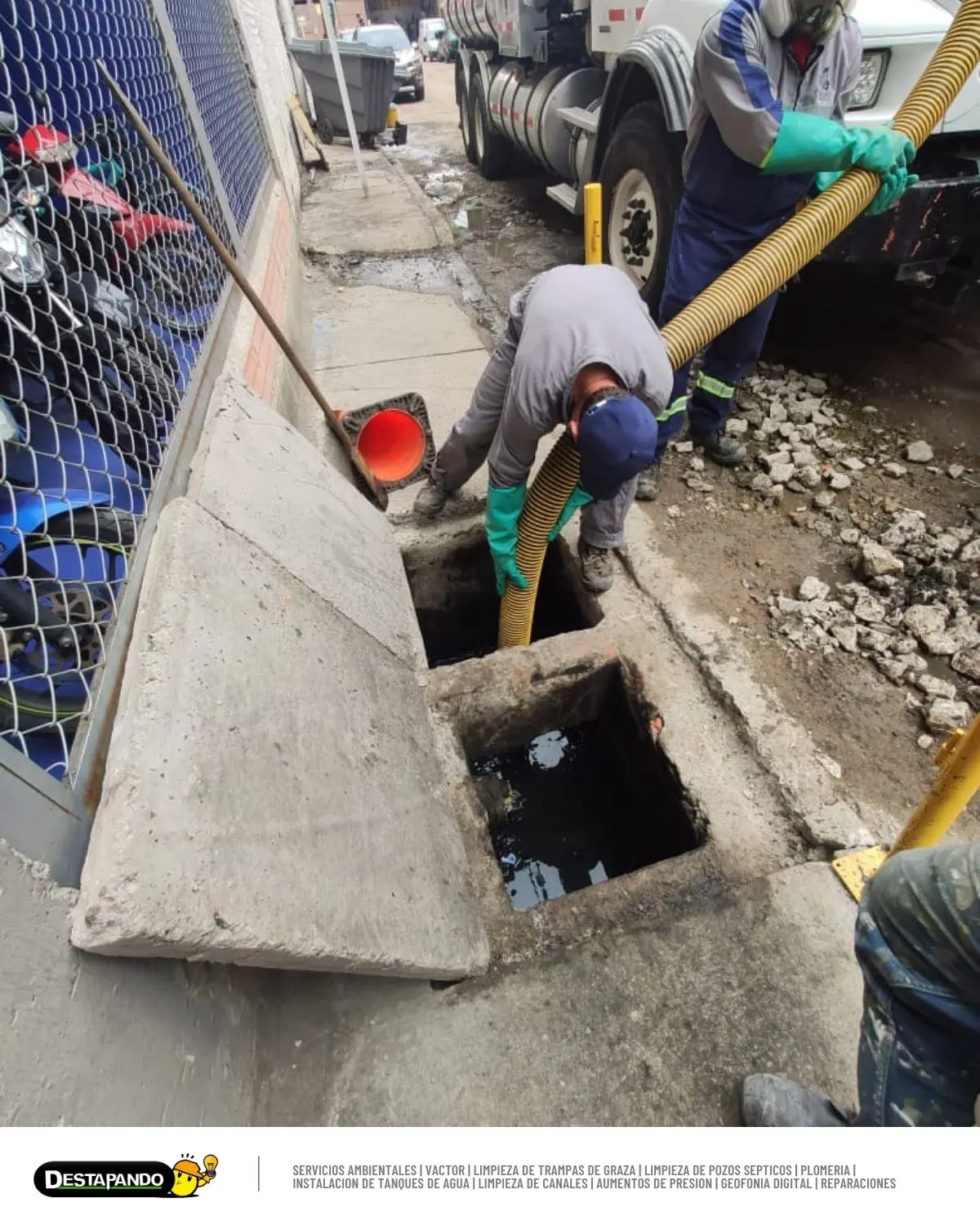 Succión de residuos grasos en Bogotá - Proyecto 3