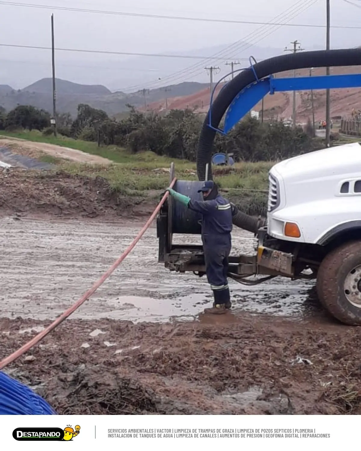 Camión Vactor en operación en Bogotá - Proyecto 11