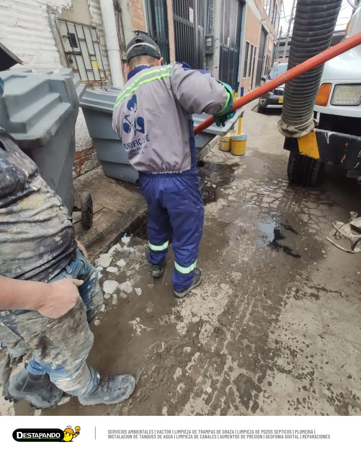 Mantenimiento de alcantarillado con Vactor en Bogotá - Proyecto 25